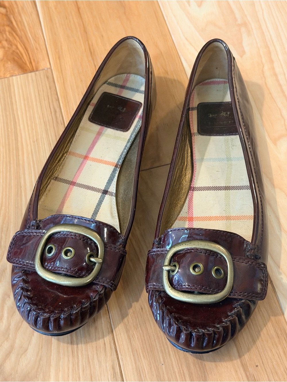 Authentic Coach Ornette Patent Leather Ballet Flats- 9.5